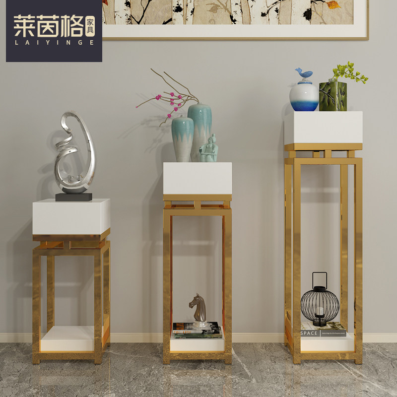 北欧简约现代客厅多层花架不锈钢镀金室内边几阳台置物落地式角几,农用物资,苗木固定器/支撑器,淘宝优惠券,粉丝福利购,淘宝优惠卷