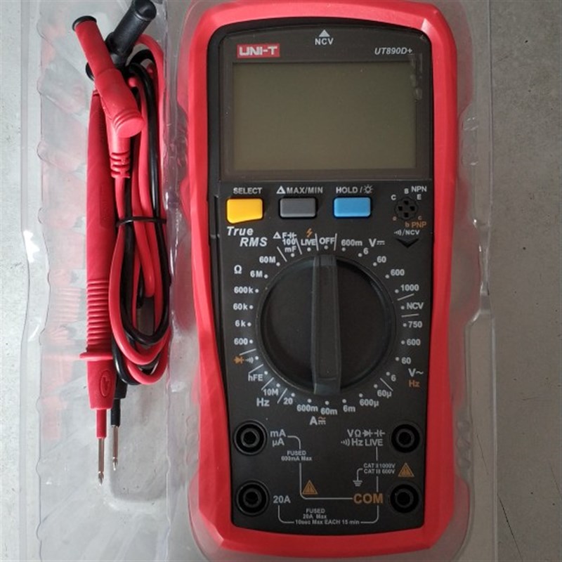 优利德UT890D数显式万用表UT890C+数字多功能表测电压电流表电容