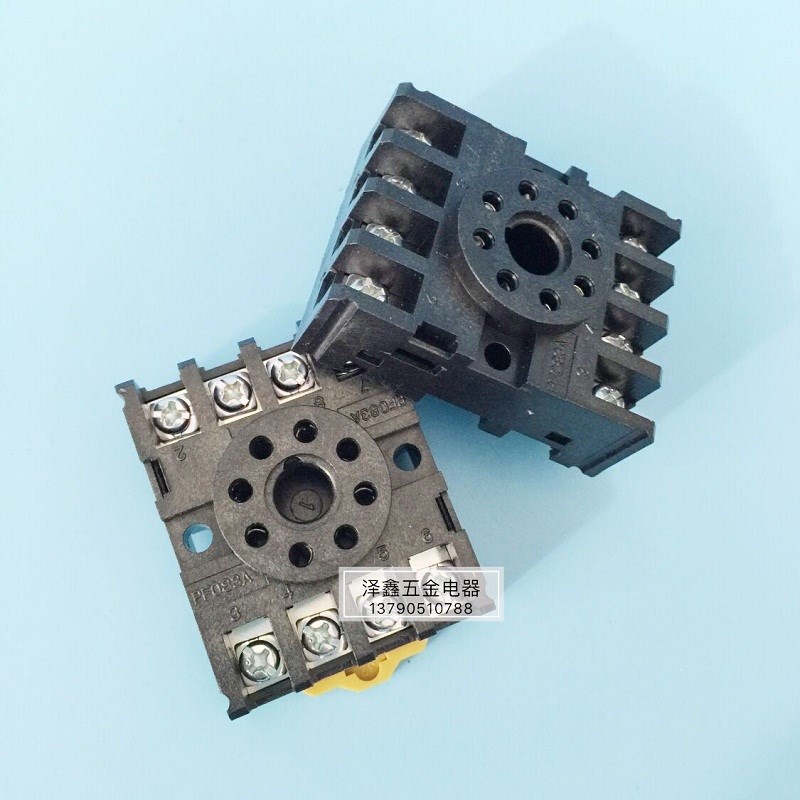 大一工控时间继电器底座 PF083A圆8脚插座/MK2P/AH3/ASY/DH48S配