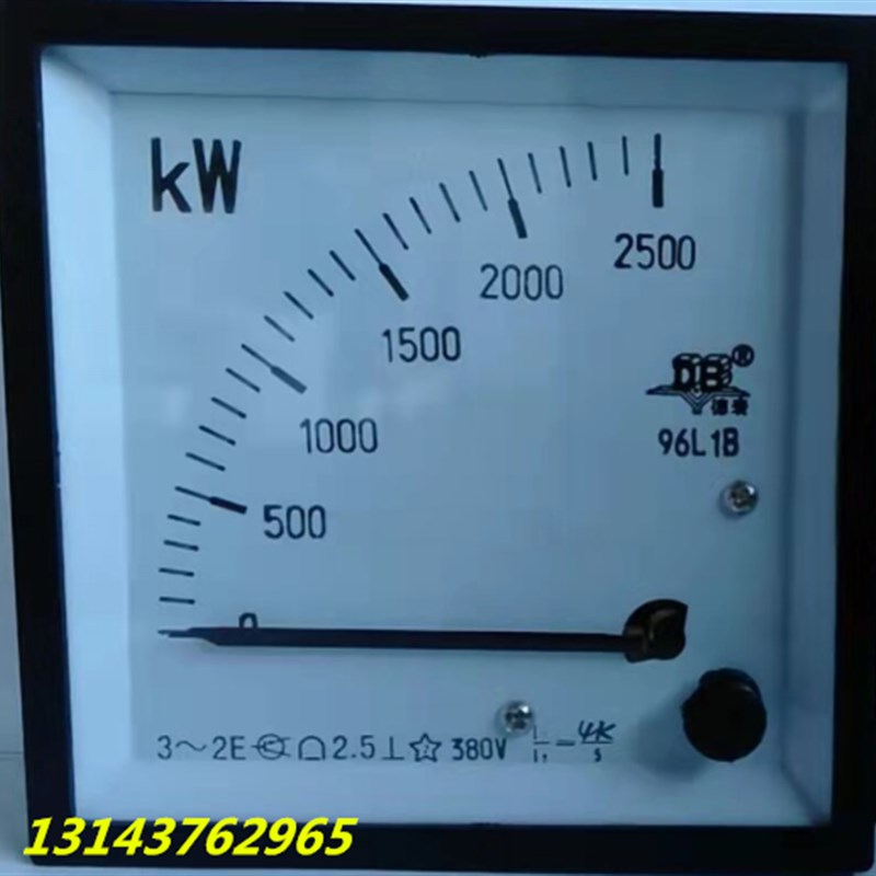 DB德表 交流功率表 96L1B-KW 2500KW 4K/5A 380V 72L1-MW德庆电表