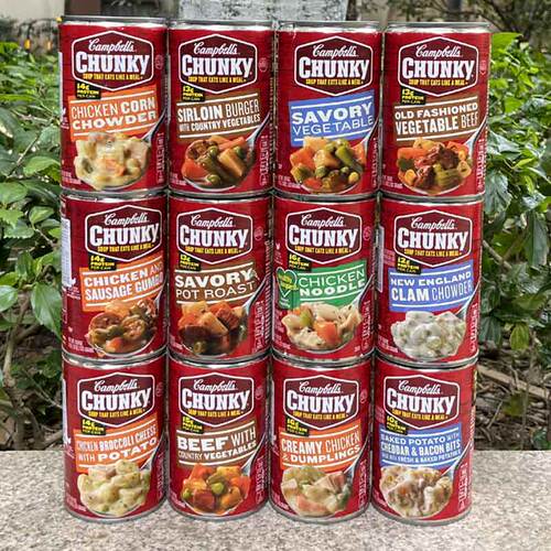 Campbells Chicken Noodle Soup美国金宝即食多种口味罐头即食汤