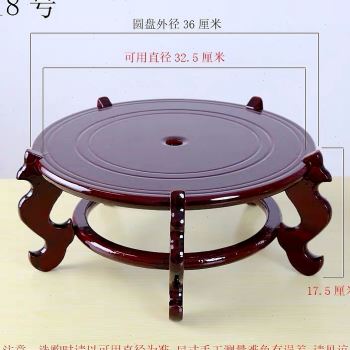 实木花架花盆底座鱼缸架子客厅落地式室内简约置物架摆件底座木质