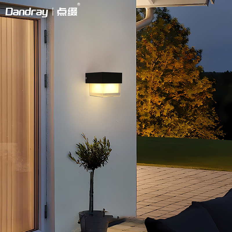 太阳能户外壁灯庭院灯家用光感超亮防水照明灯院子大门免布线壁灯