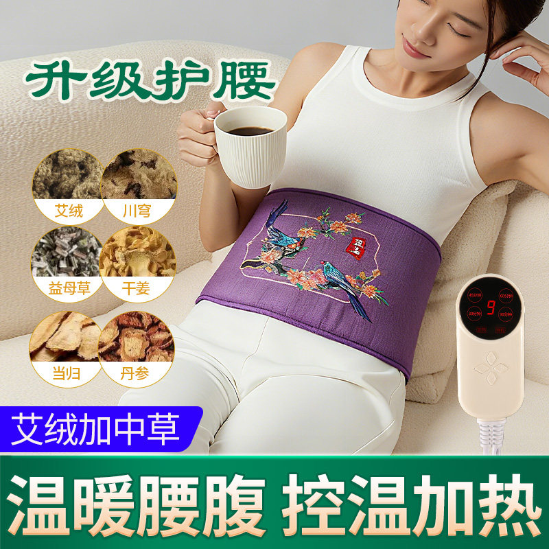 艾草热敷包电加热腰带艾灸热敷带包腰椎腰部专用热敷袋