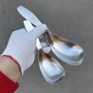 厚皮橙同款18-10不锈钢西餐具分餐勺分汤勺家用盛汤勺子地主勺子