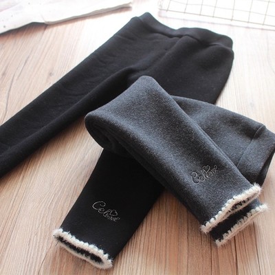 【断码清仓】丫丫兔女童加绒加厚打底裤一体绒保暖裤子