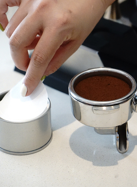 THREELIVES意式咖啡圆形萃取滤纸二次分水过滤纸白色51/53/58mm