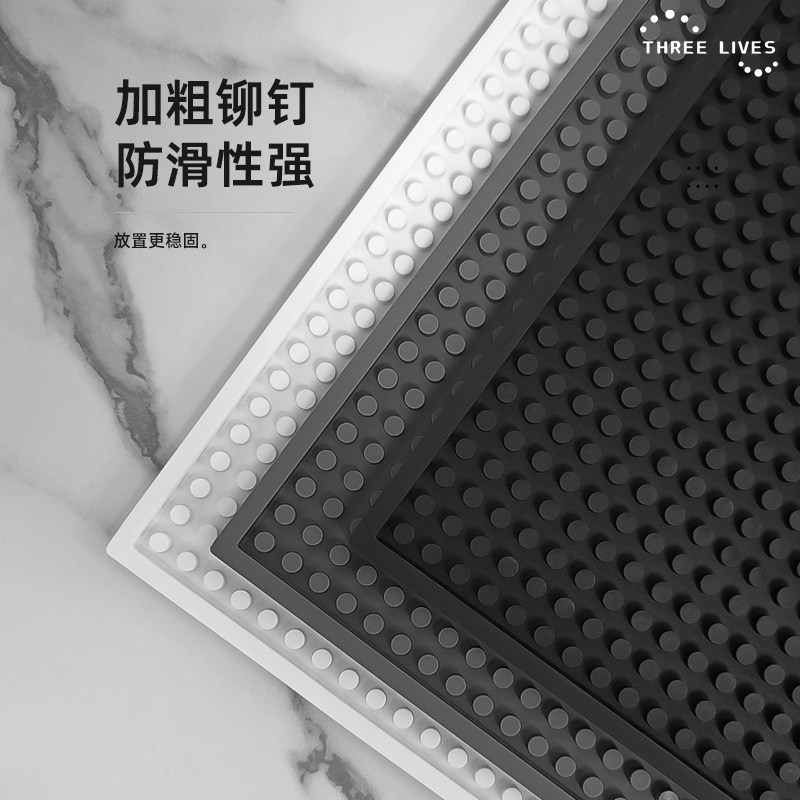 THREELIVES家用沥水垫隔热垫理发垫咖啡馆奶茶垫吧台垫白色灰色,餐饮具,配套器具,淘宝优惠券,粉丝福利购,淘宝优惠卷