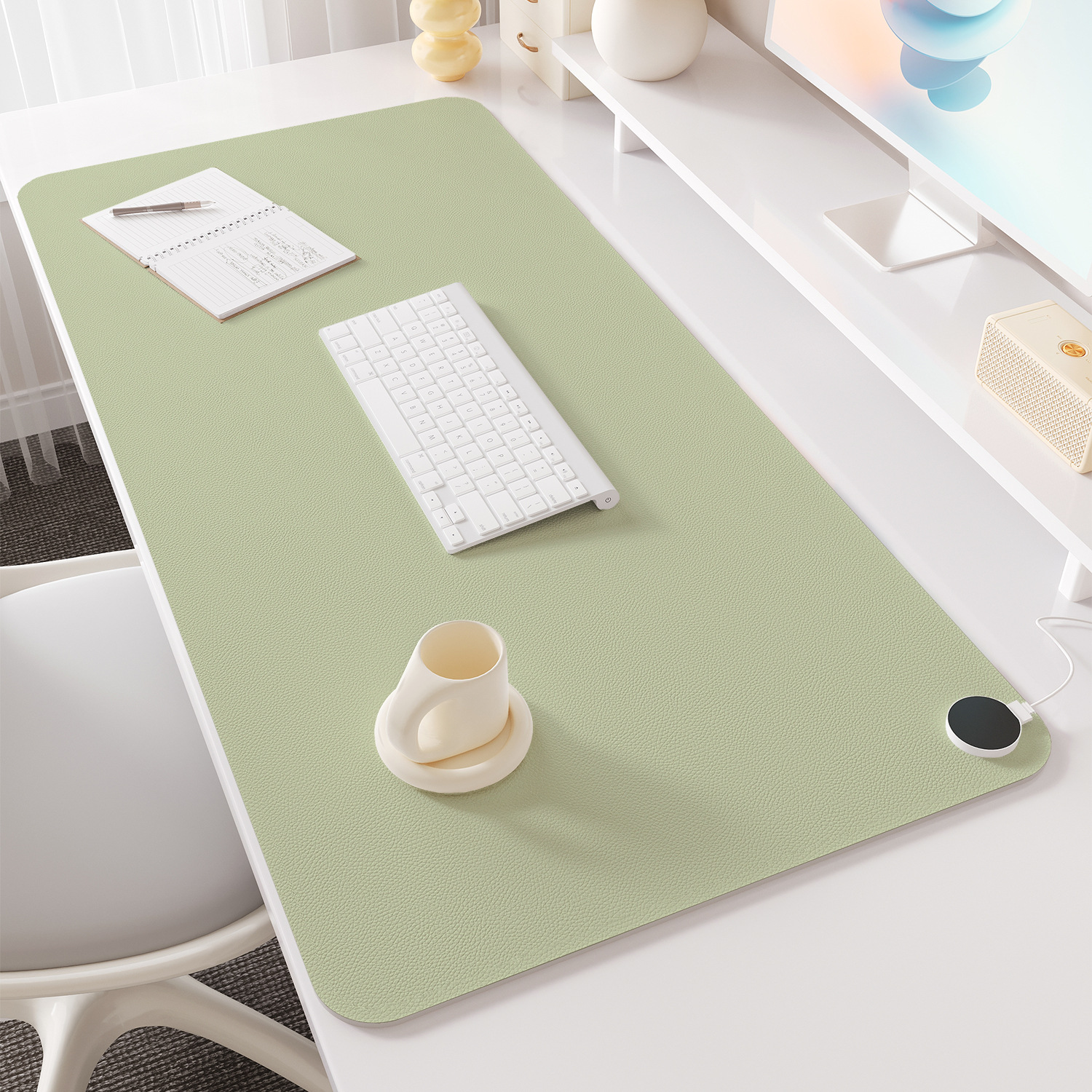 超大加热鼠标垫办公室工位桌垫