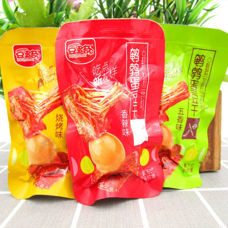 豆多奇鹌鹑蛋豆干鹌鹑蛋卤蛋手撕素肉小包装网红办办公室零食