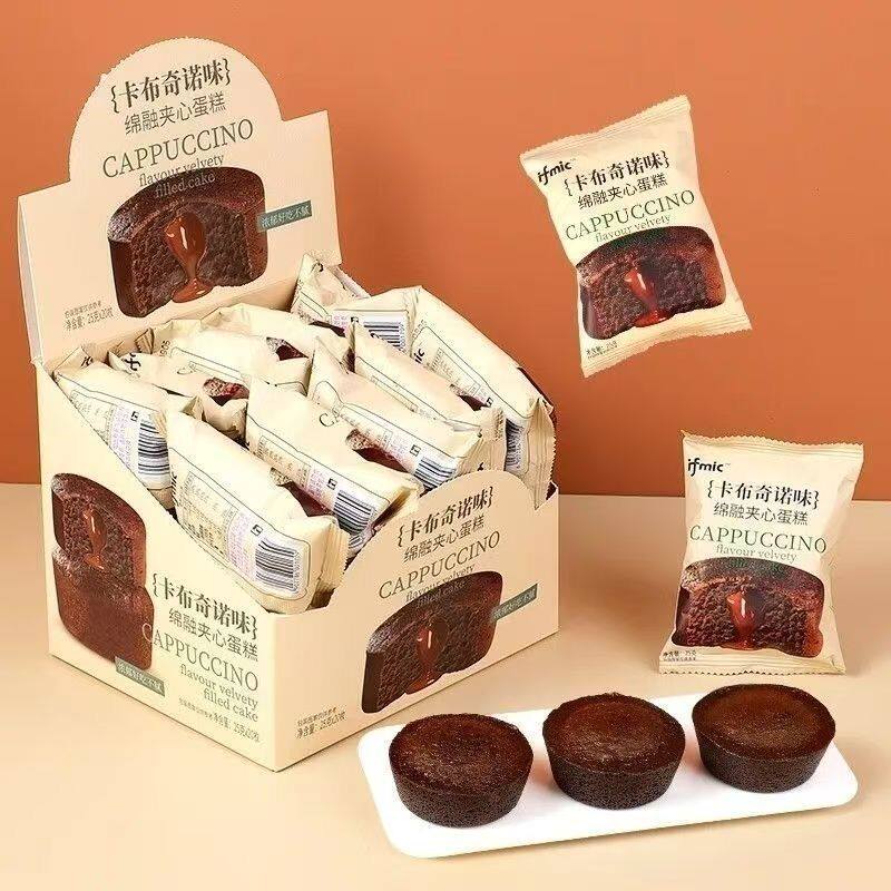 卡布奇诺味夹心蛋糕面包西式糕点松软休闲早餐茶点心零食网红款