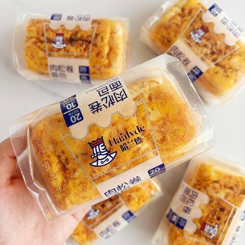 哈兰德培根芝士三明治早餐面包鸡肉火腿夹心吐司糕点即食整箱