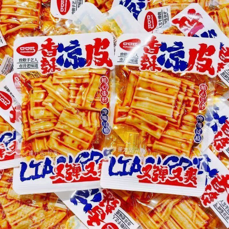 口口巧香辣凉皮湖南风味麻辣小吃面筋制品辣条怀旧休闲零食