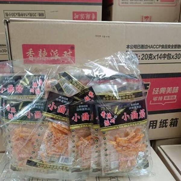 香辣派对/趣吃点小面筋辣条整箱摆地摊煎饼果子饼夹菜小袋