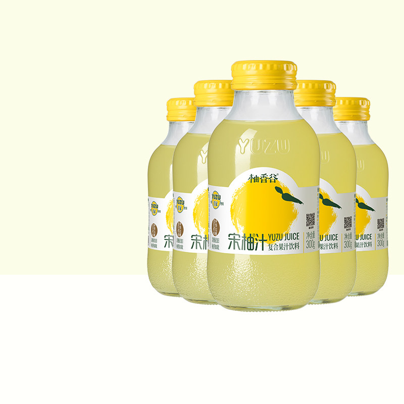 柚香谷宋柚汁双柚汁香柚常山柚子汁300g果汁饮料2023新款网红饮料_虎窝淘