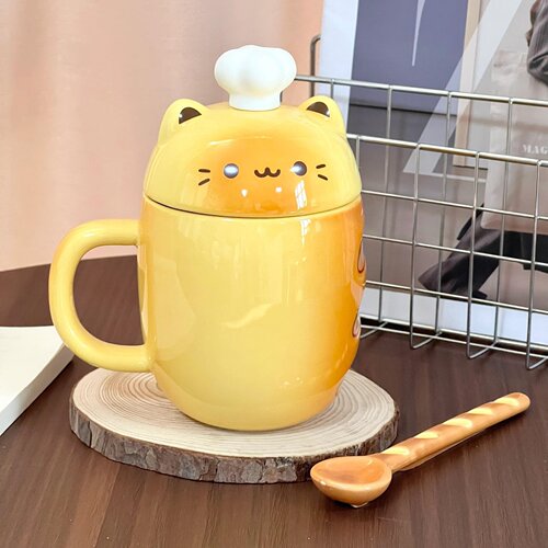厨师法棍猫咪陶瓷杯伴手礼