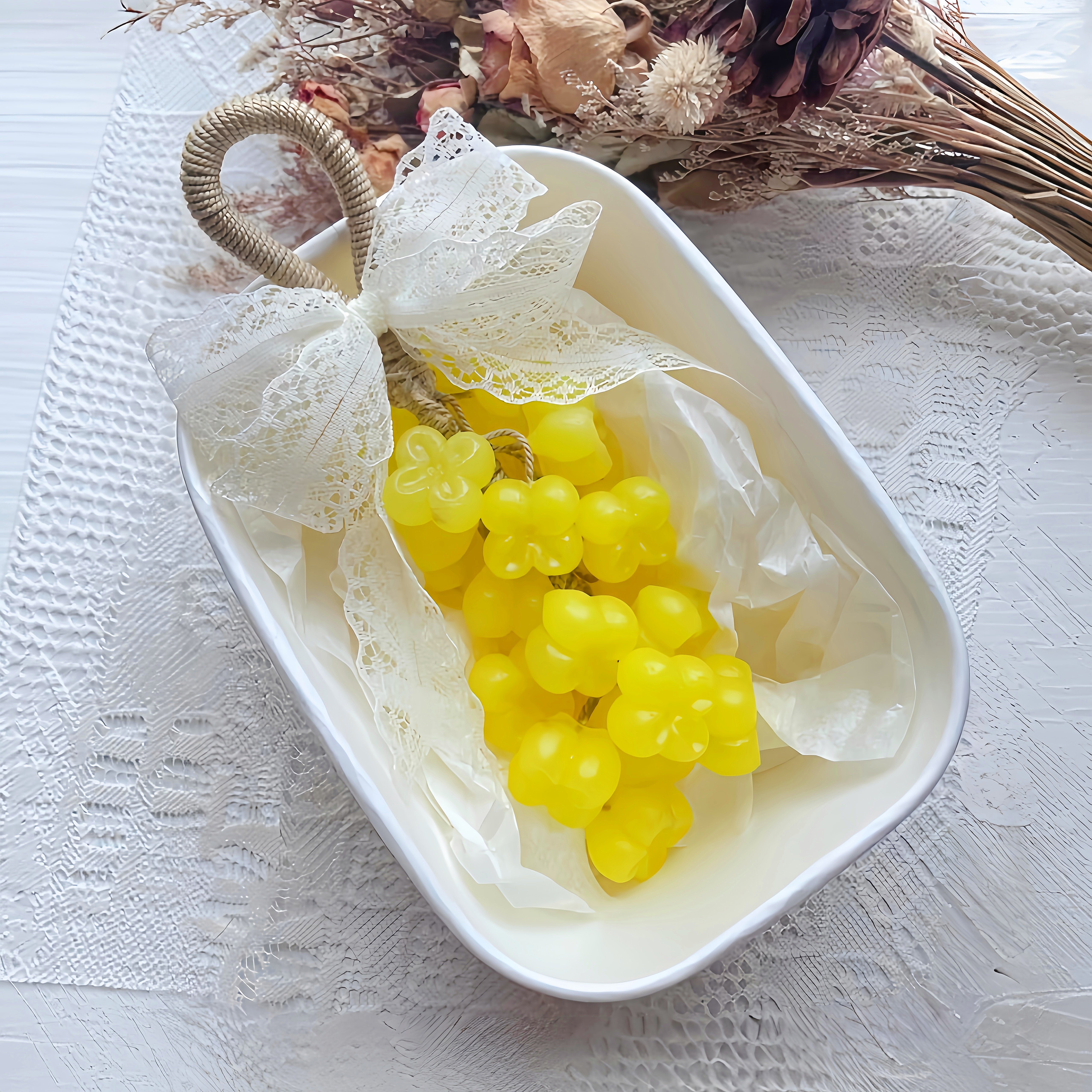 桂花葡萄串~DIY手工香皂模具材料包自制精油水晶肥皂精致香薰摆件