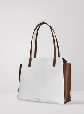 韩国自创品牌ALKI ALKA手提包单肩包大包撞色包休闲青年女包小众