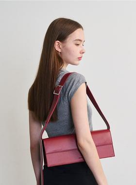 韩国alki alka皮革单肩包通勤2024秋季新款女士手提包腋下包斜挎