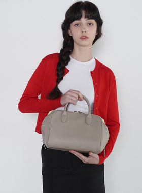 alki alka韩国小众保龄球手提包枕头包单肩包轻奢波士顿包子母包