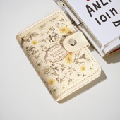 韩国小众设计感油画简约卡包女防消磁拉链卡包小巧轻薄大容量零钱