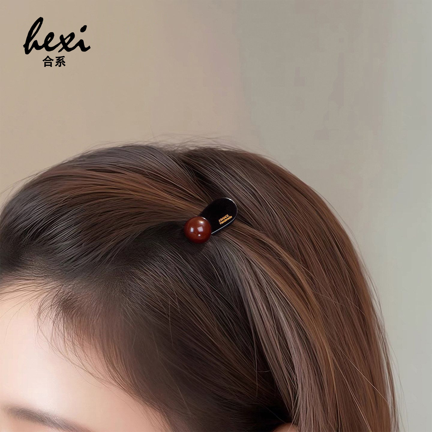 红色圆珠小号鸭嘴夹发夹女侧边精致迷你刘海夹碎发小夹子发卡头饰