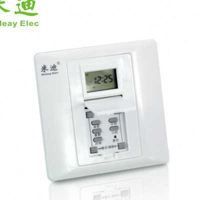 米迪86型时控开关 全自动墙壁智能时间控制器微电脑广告灯定时器