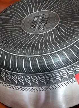 德式316不锈钢蜂窝迷你辅食炒菜锅加深煎炒两用锅健康双面屏24.26