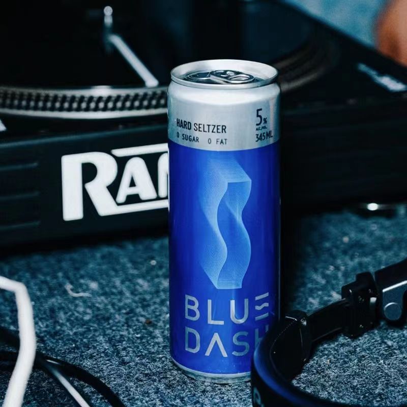 布鲁大师BLUE DASH微醺果酒0糖聚会露营青瓜青柠冰淇淋低度气泡酒