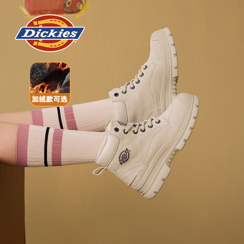 Dickies短靴女厚底增高马丁靴