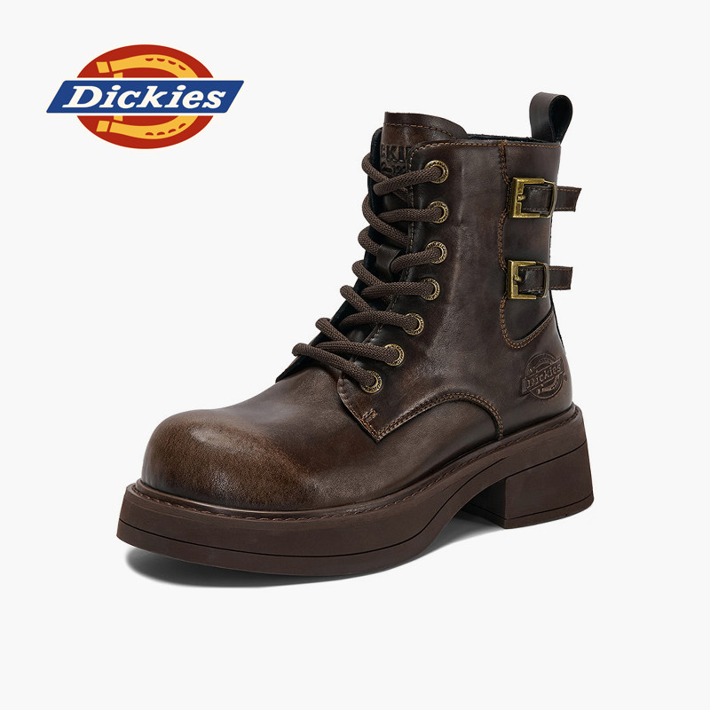 Dickies马丁靴女厚底美拉德短靴