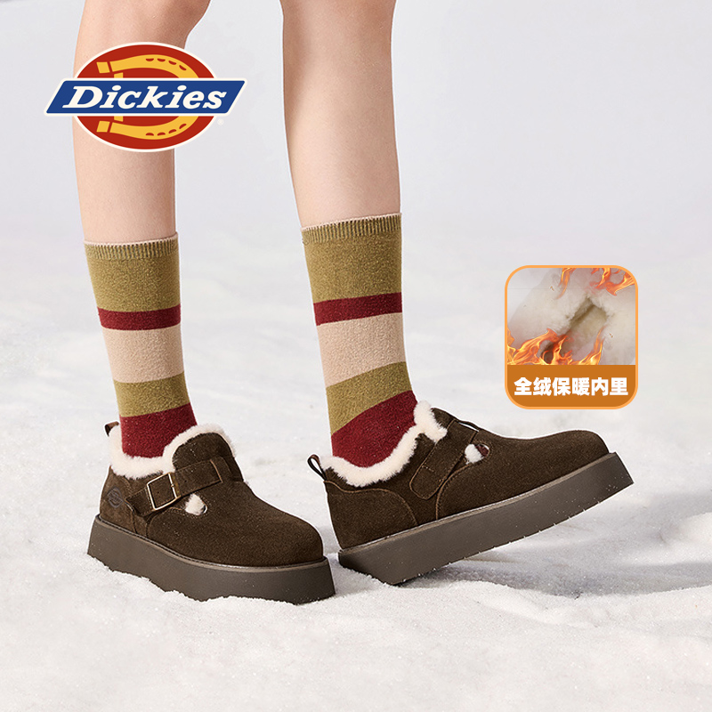 Dickies勃肯鞋女加绒棉鞋雪地靴