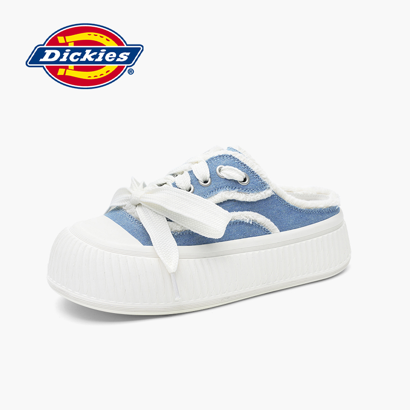 Dickies女鞋半拖厚底增高帆布鞋