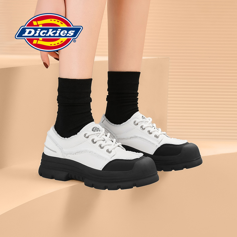 Dickies小皮鞋女厚底增高通勤鞋