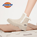 Dickies女鞋2025年冬季新款加绒保暖雪地靴女厚底短靴防滑马丁靴