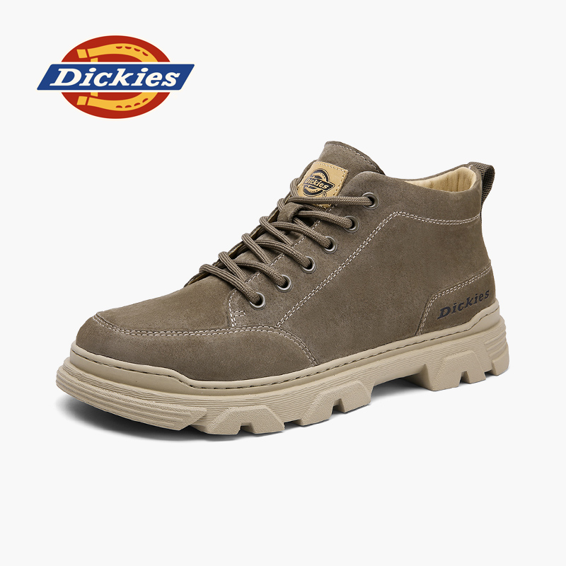Dickies工装厚底加绒保暖马丁靴