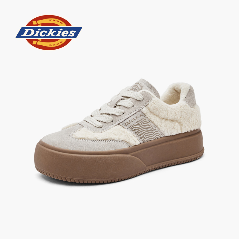 Dickies女鞋加绒德训鞋保暖棉鞋