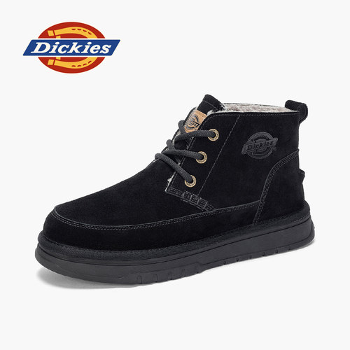 Dickies雪地靴男加绒加厚棉鞋
