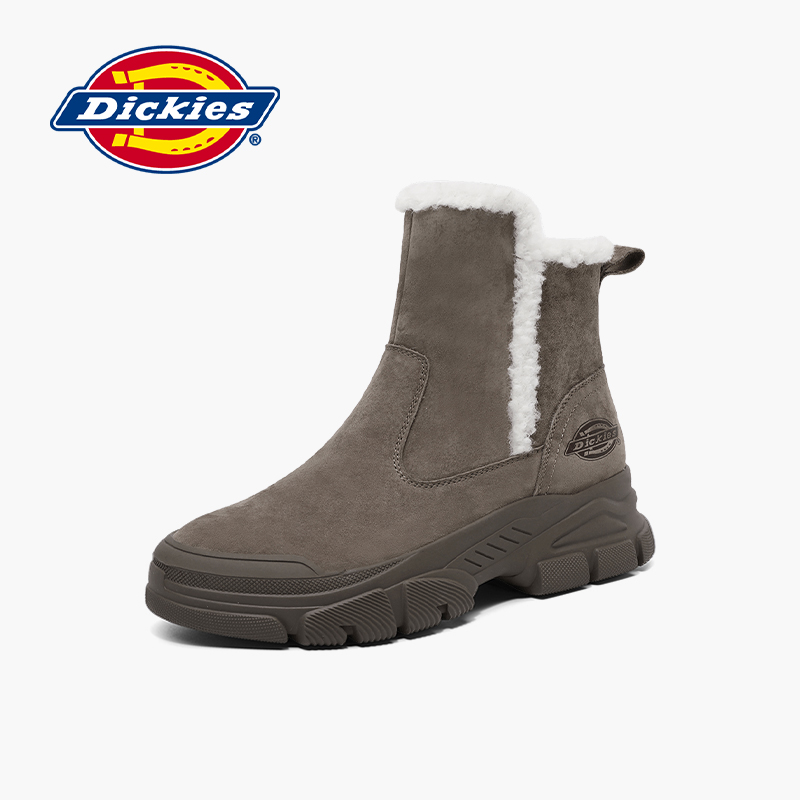 Dickies雪地靴加绒保暖户外棉鞋