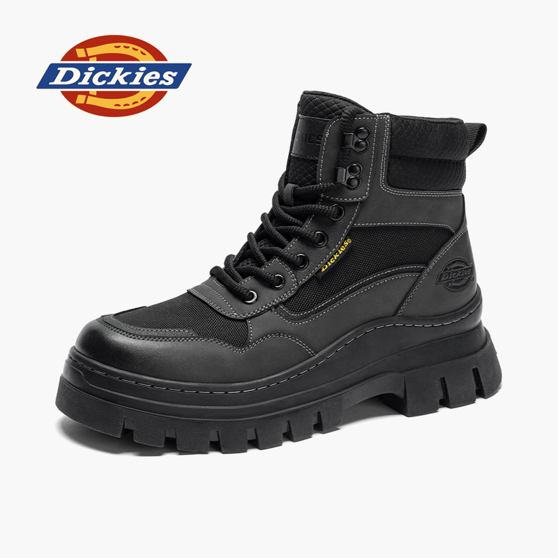 Dickies马丁靴男厚底增高短靴