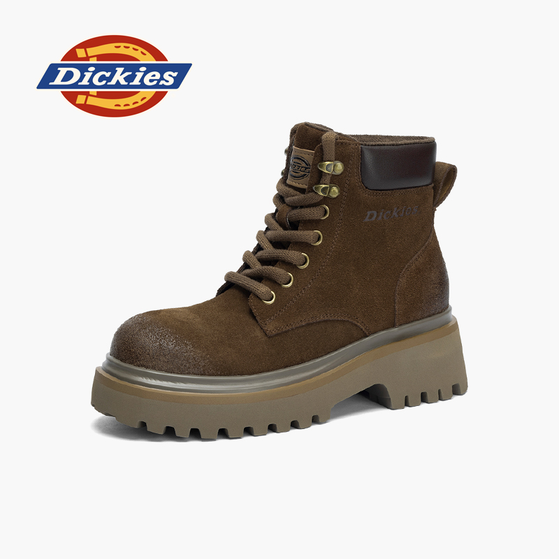 Dickies厚底马丁靴女增高潮短靴
