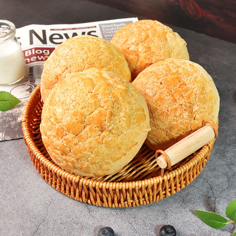 港式菠萝包酥皮半成品冷冻商用烘焙早餐菠萝油手作家庭广东面包胚