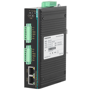 迈威Modbus网关串口服务器 2路RS485/232串口转2路以太网口工业级Modbus RTU转Modbus TCP网关 Mgate3202
