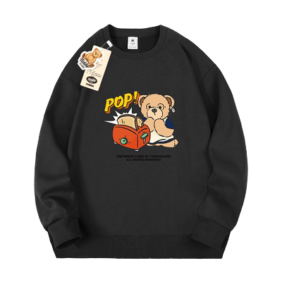 TEDDY ISLAND泰迪爱兰联名卫衣宽松韩潮男女2024新款秋冬卫衣