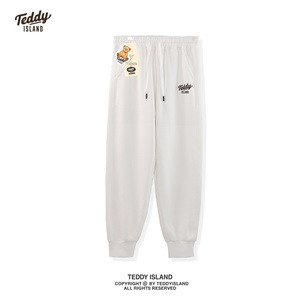 泰迪熊卫裤TEDDY ISLAND联名款休闲裤2023新款韩版潮牌秋时尚长裤