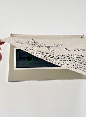 【新家的100个快递】电表箱遮挡装饰高级感免打孔客厅电闸箱挂布