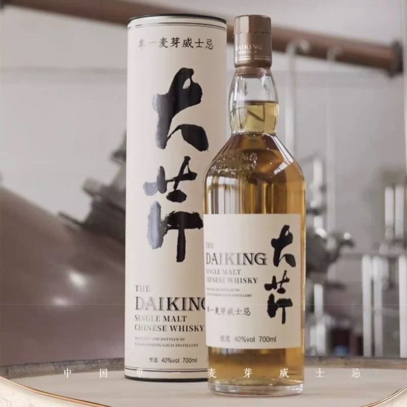 大芹威士忌 优选波本桶单一麦芽国产威士忌酒微醺Daiking 700ml