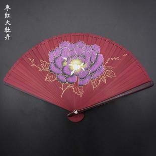 迷你手持汉服古风舞蹈男女日式 德清厂家中国风全竹折扇夏季 团扇子