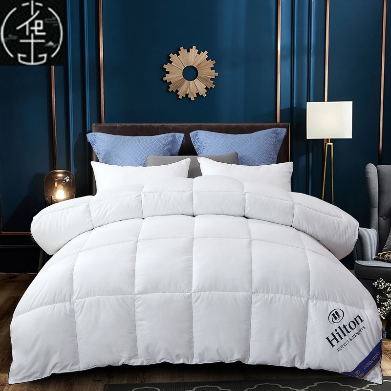 羽丝绒厚被子 Winter Warm Hotel Duvet Quilt Comforter Blanket-封面