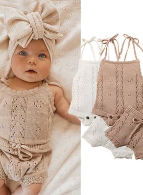 Kids Baby Summer Clothes for Newborn Baby Boys Girls Solid L